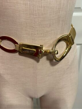 Suzi Roher Gold Tone Buckle Belt